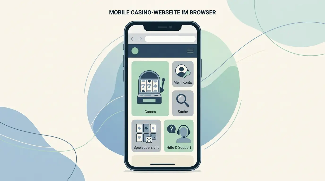NaoBet Casino im mobilen Browser auf einem Smartphone